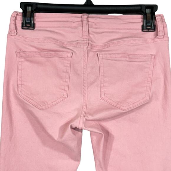 Cello Juniors SZ 5 Skinny Jeans Stretch Low-Rise Zip-Fly Rear Pockets Pink - Picture 4 of 9